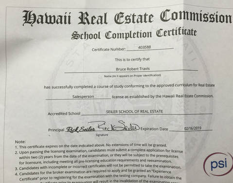 Real Estate Certificate of Completion